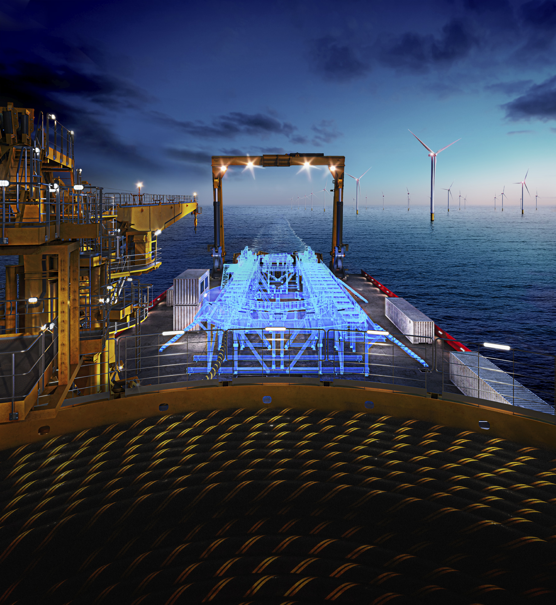Vessel at Sea visual offshore energy