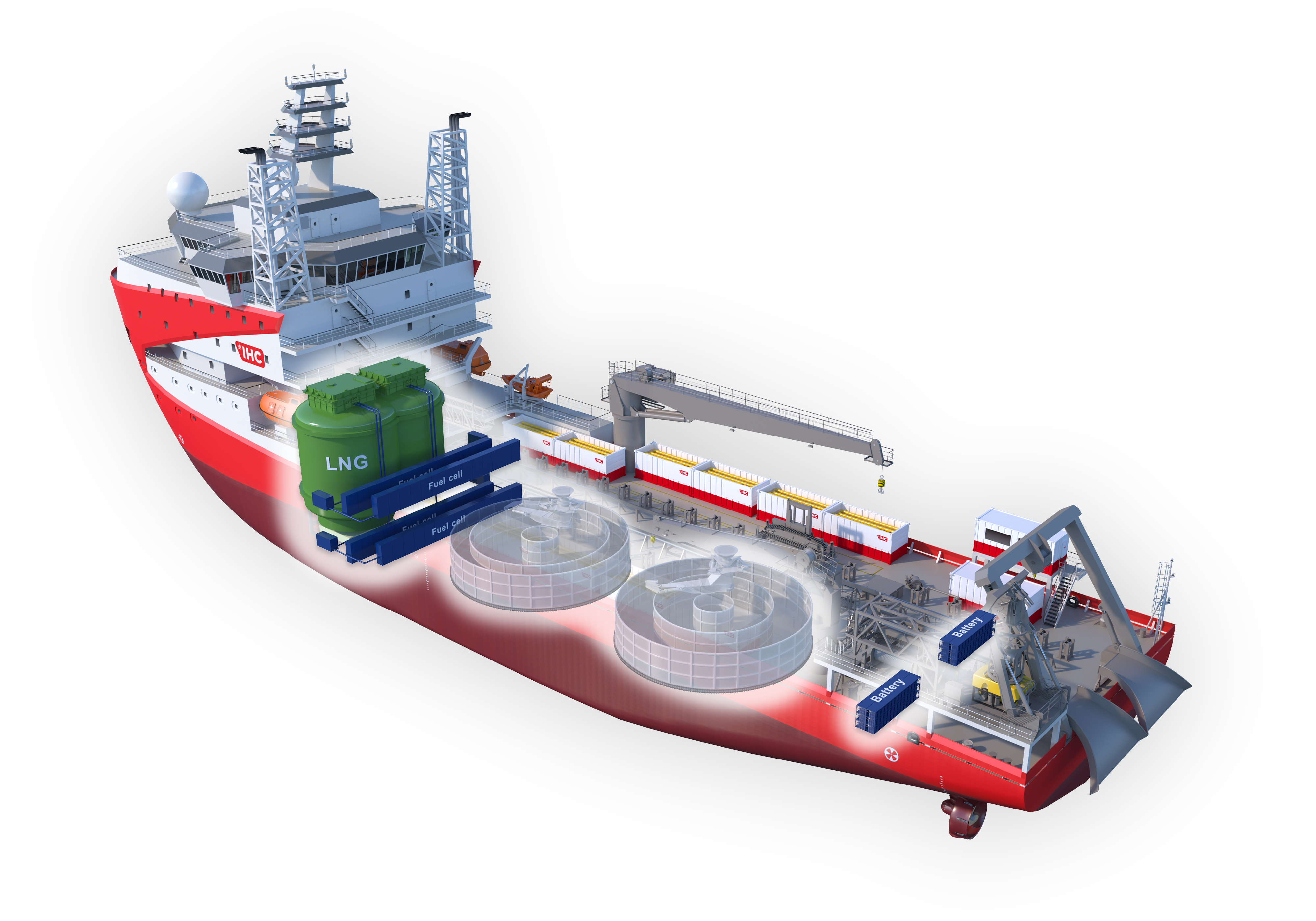 Cable Lay Vessel with LNG