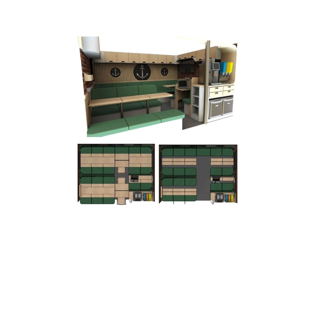 Cafeteria side view 