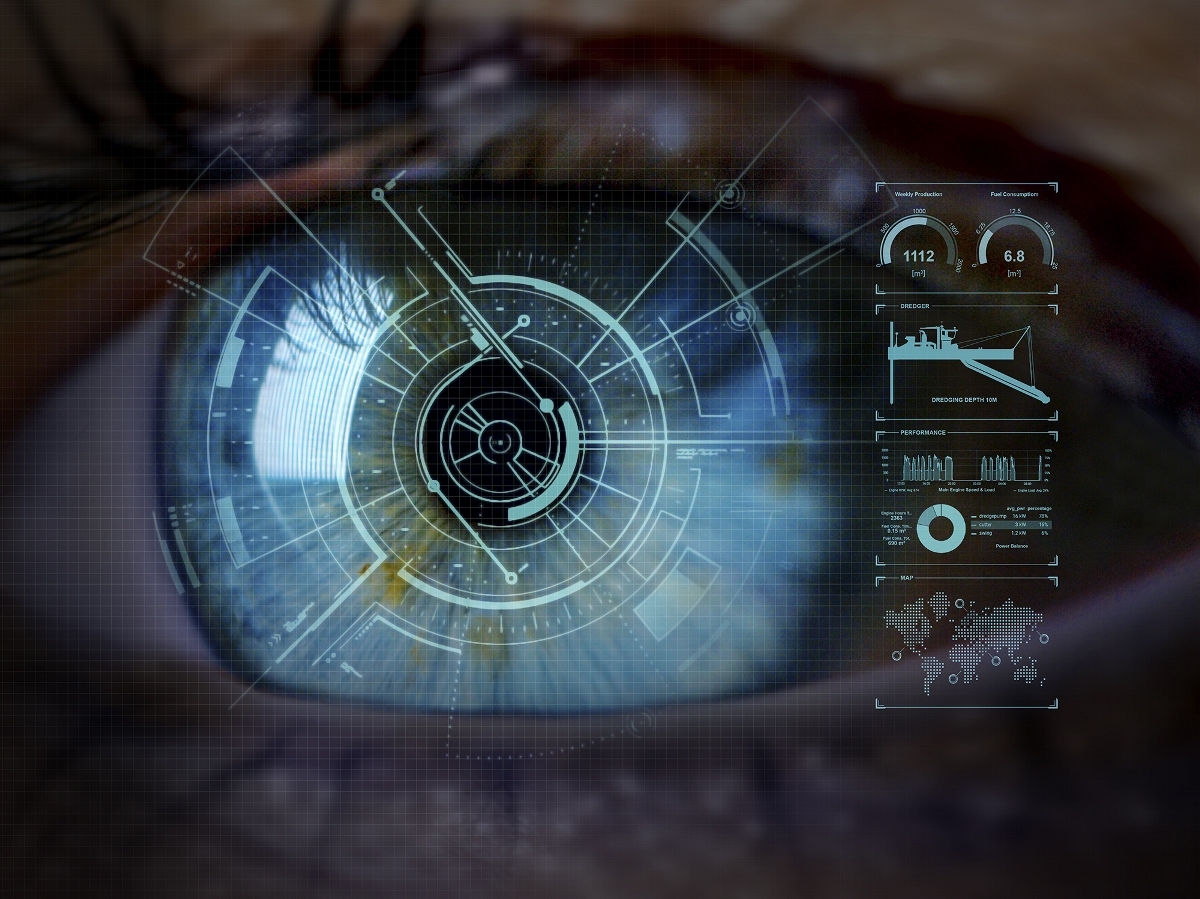 Eye visual to indicate operations monitoring