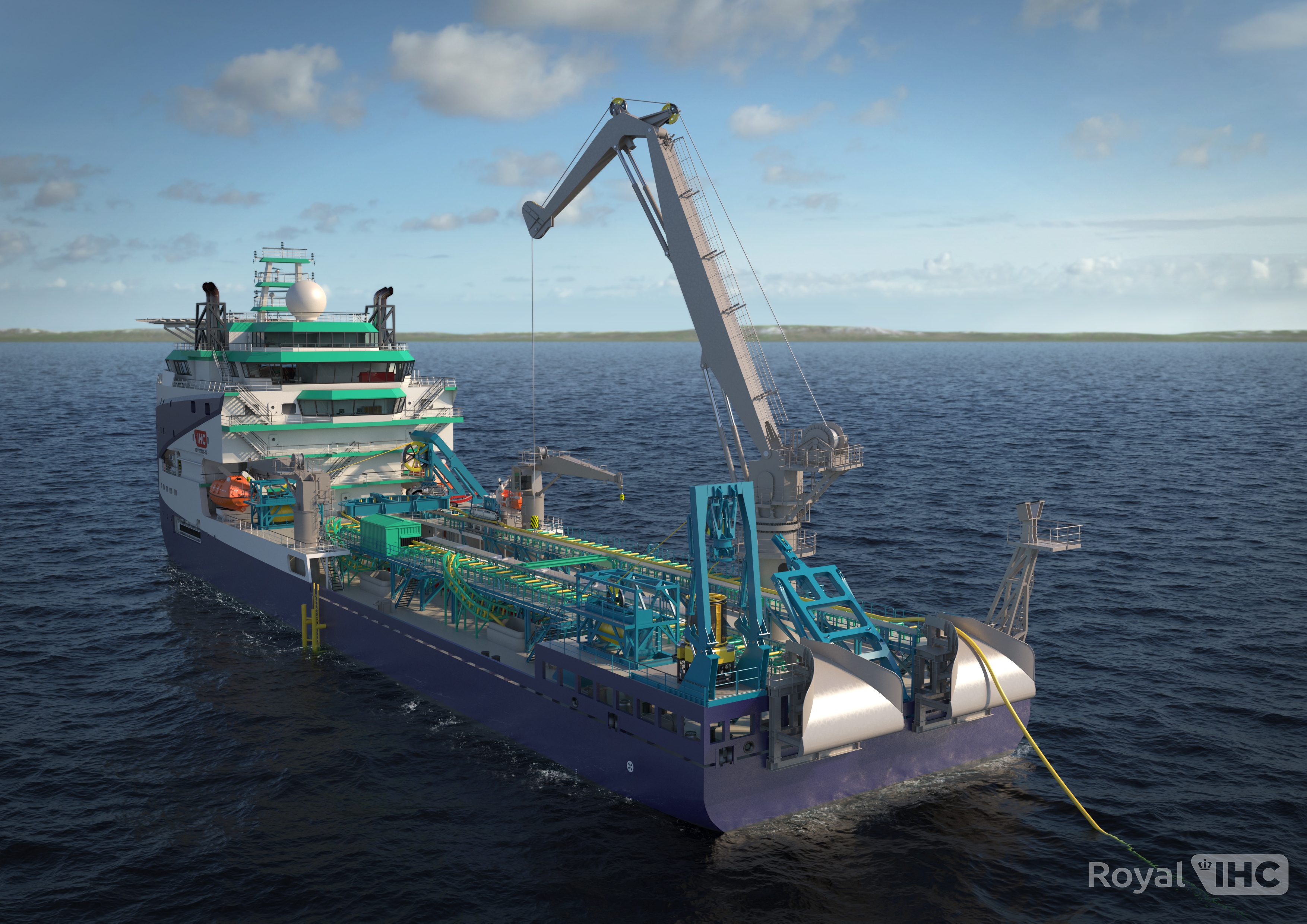 Kalypso Cable Lay Vessel per water