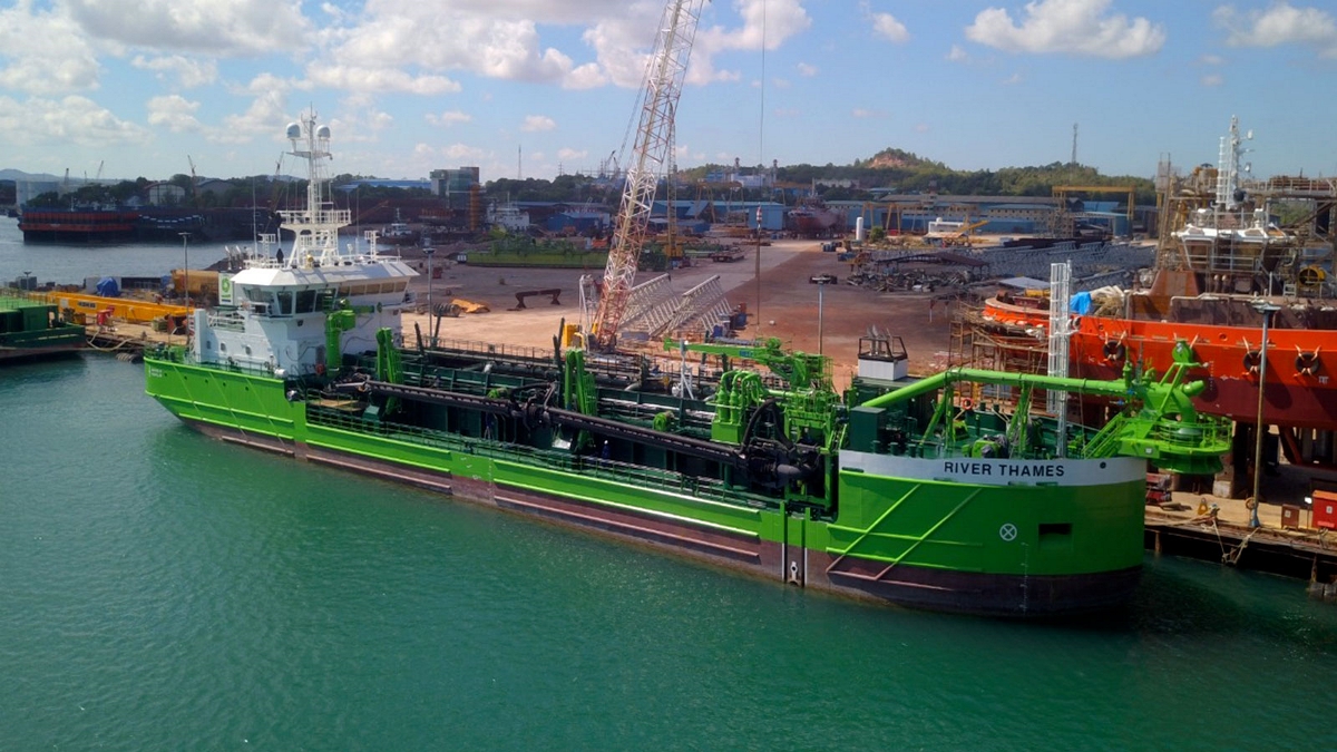 Royal IHC delivers TSHD RIVER THAMES to DEME