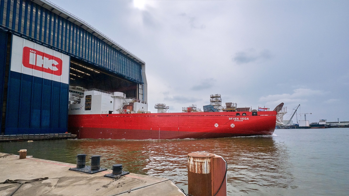 Subsea 7 and Royal IHC launch reel lay vessel SEVEN VEGA