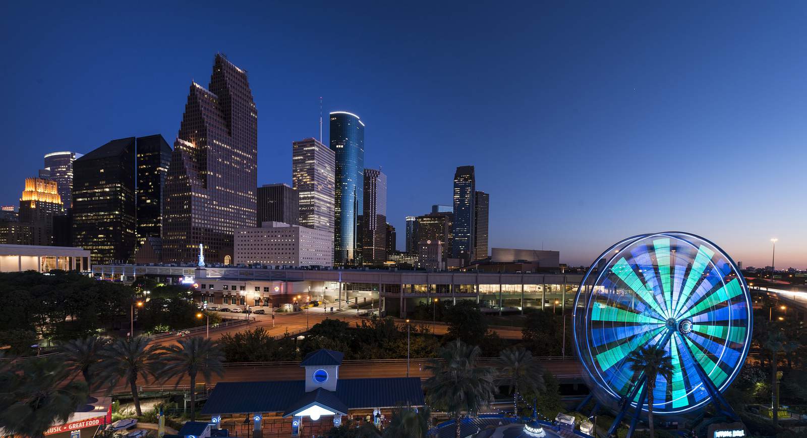 Houston at night