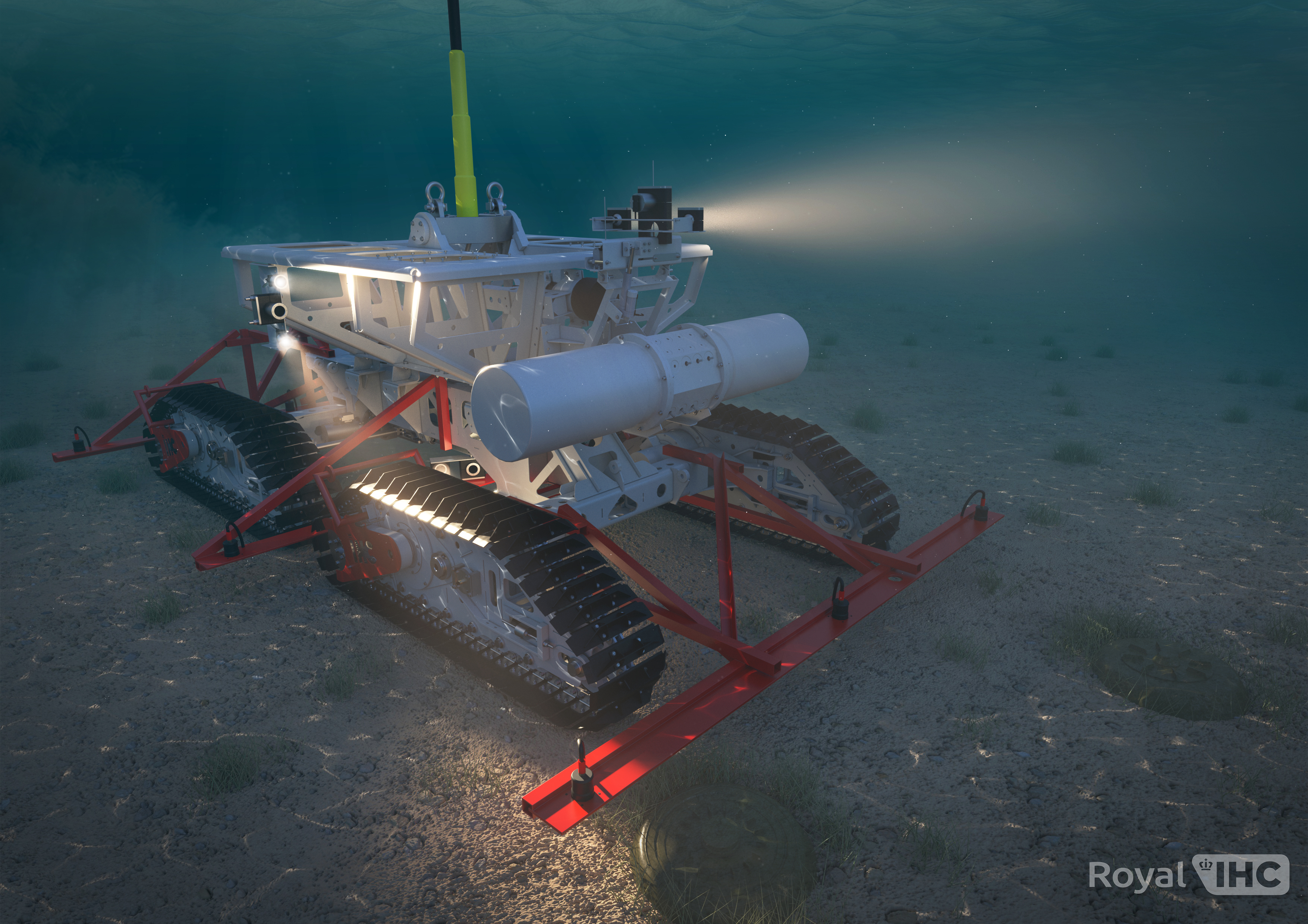 seabed crawler for mine countermeasures