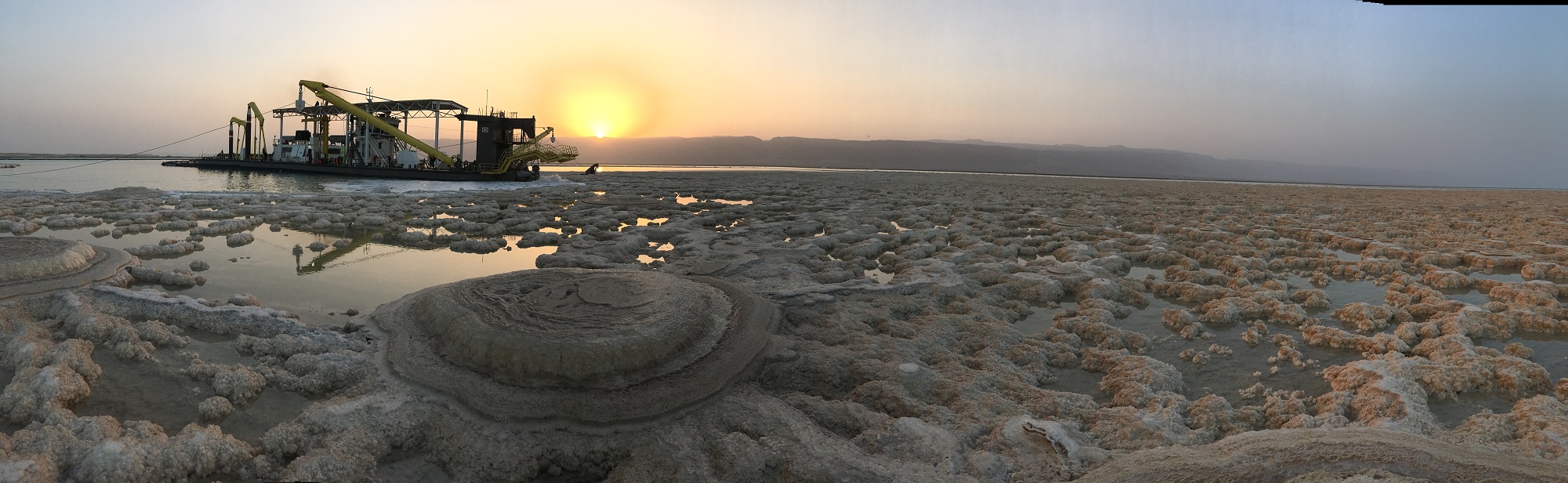 Beaver 40 dredging minerals in Dead Sea Jordan
