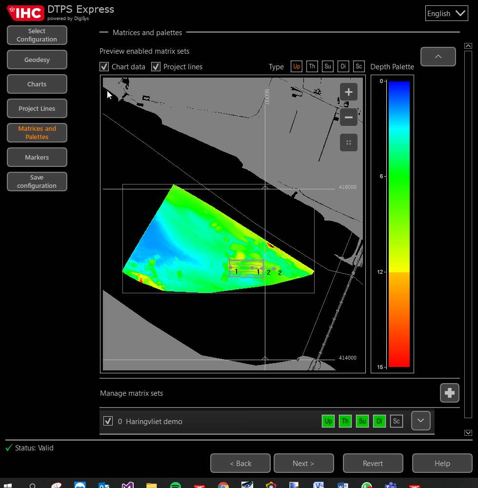 Dredge track presentation system express