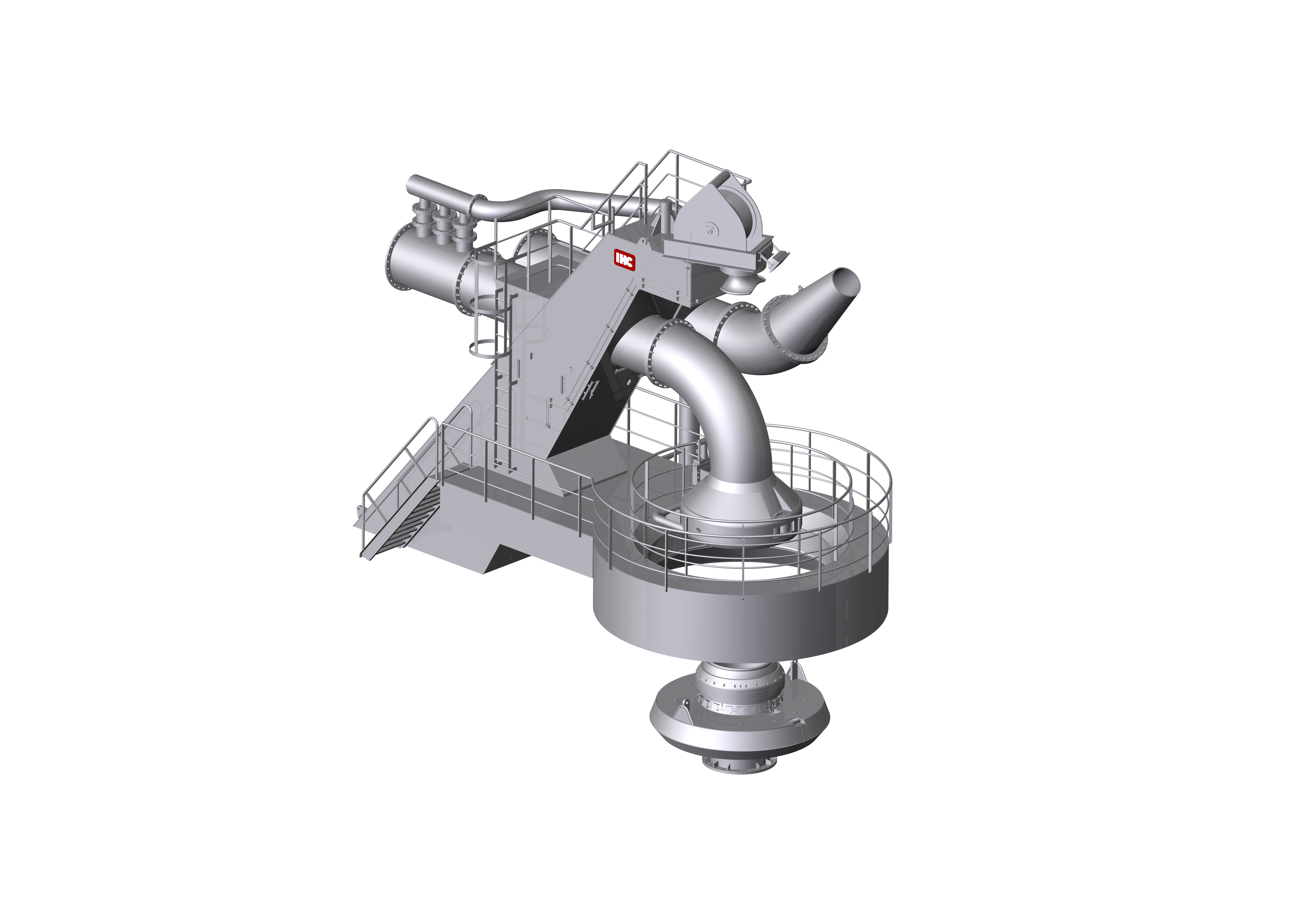 Tower bow coupling (from 700mm diameter coupling) Bow coupling Tower