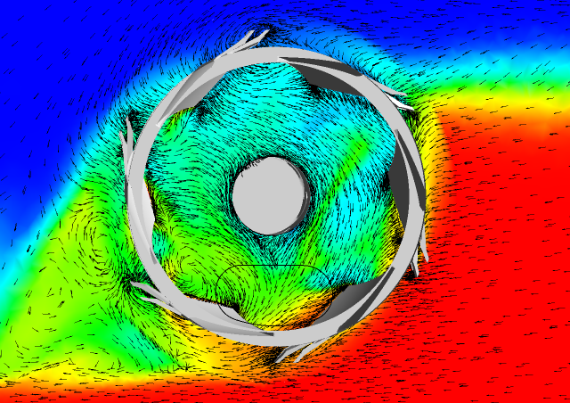 Mixture density and flow speed inside cutter head