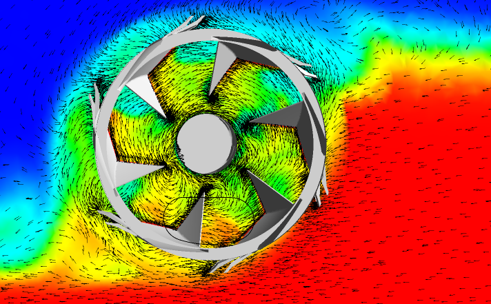 Mixture density and flow speed inside cutter head