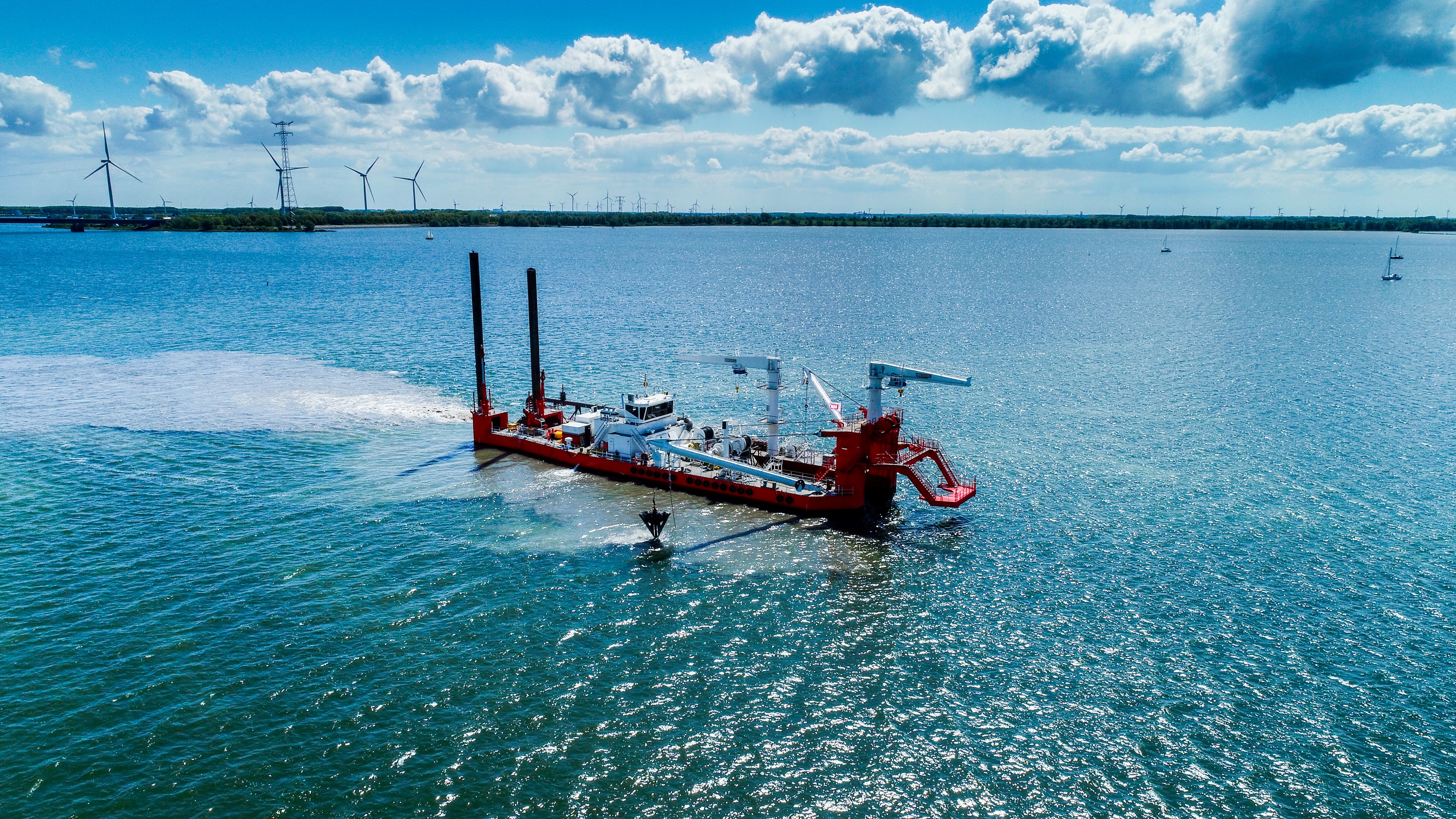 Sea trails cutter suction dredger with first CurveTooth cutter head