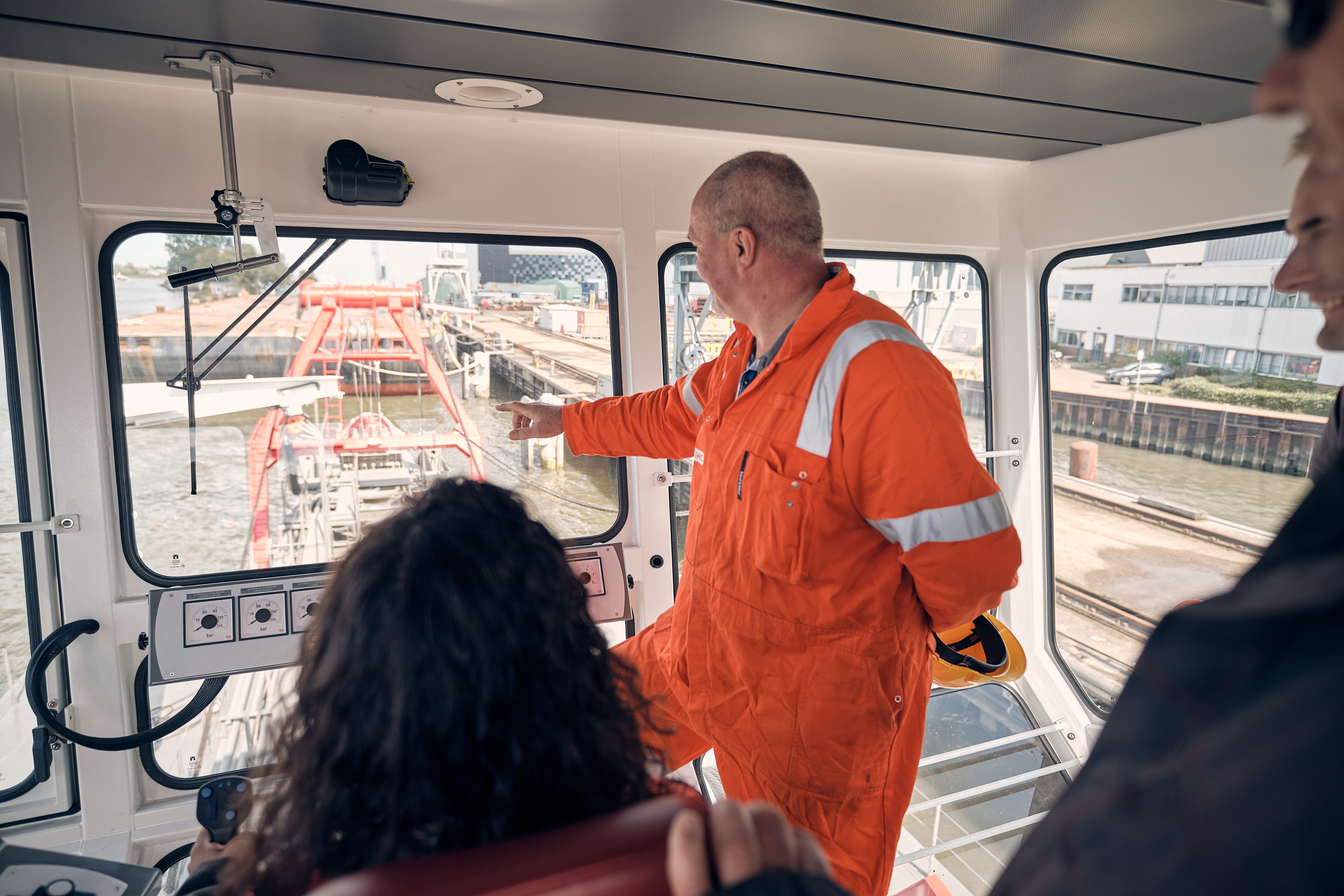 On the job dredge training