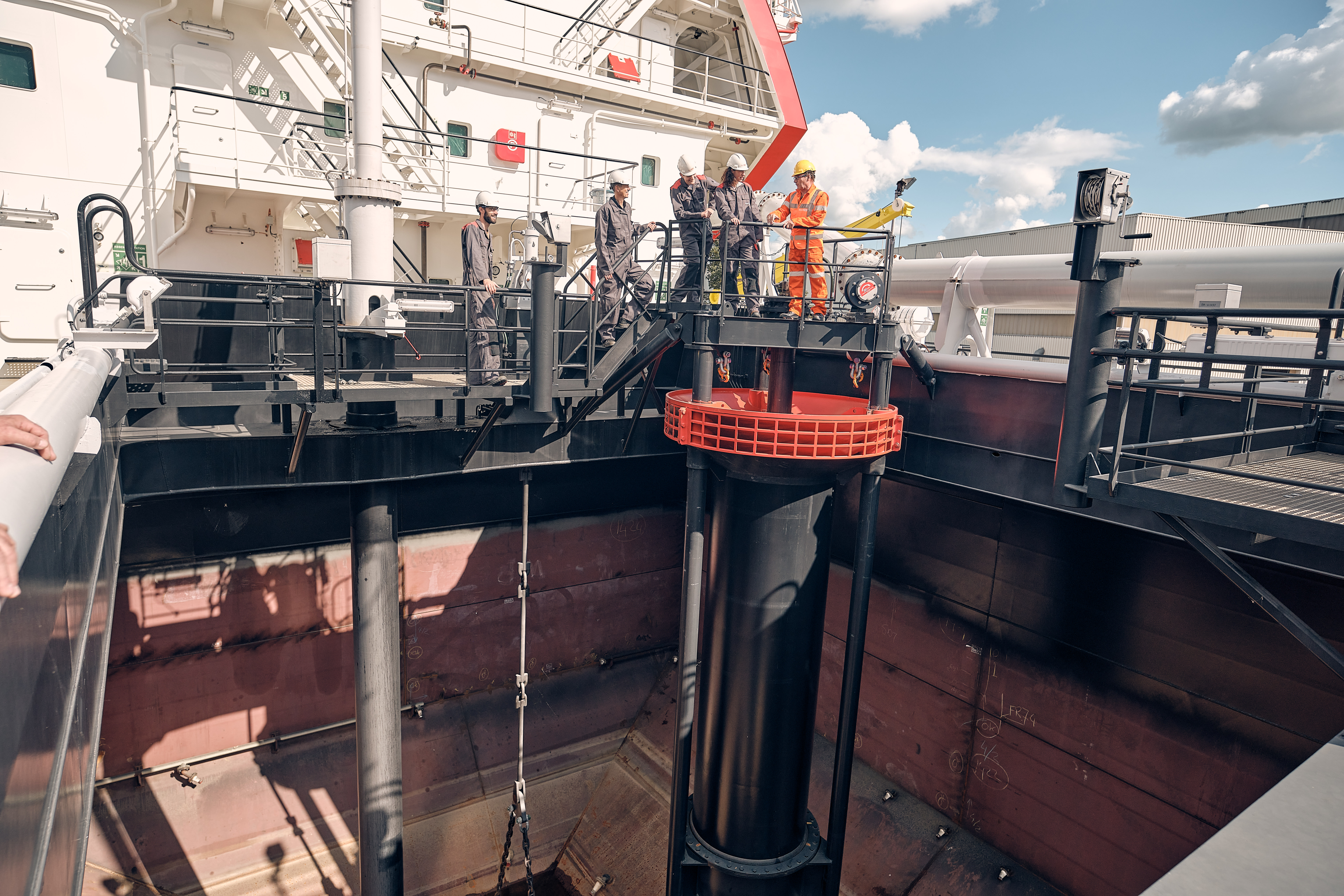 On the job dredging training