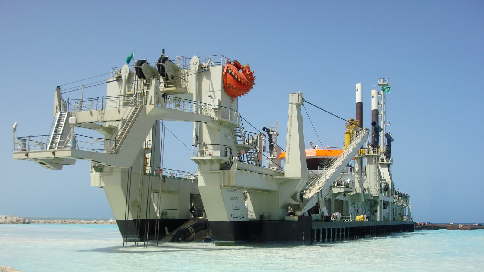 Custom-built cutter suction dredger