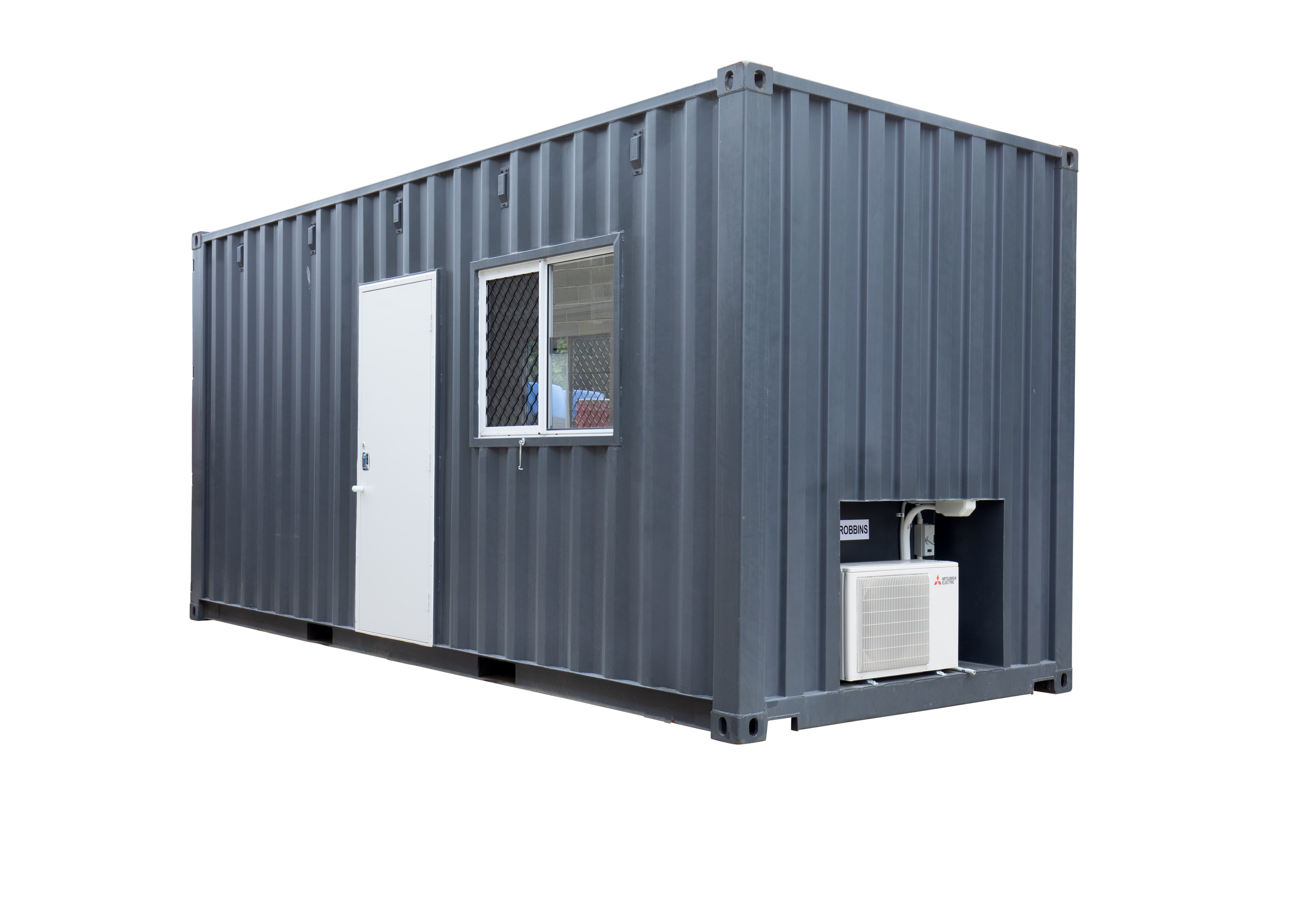 Containerised and modular design Outside view of the containerised mobile LST lab facility