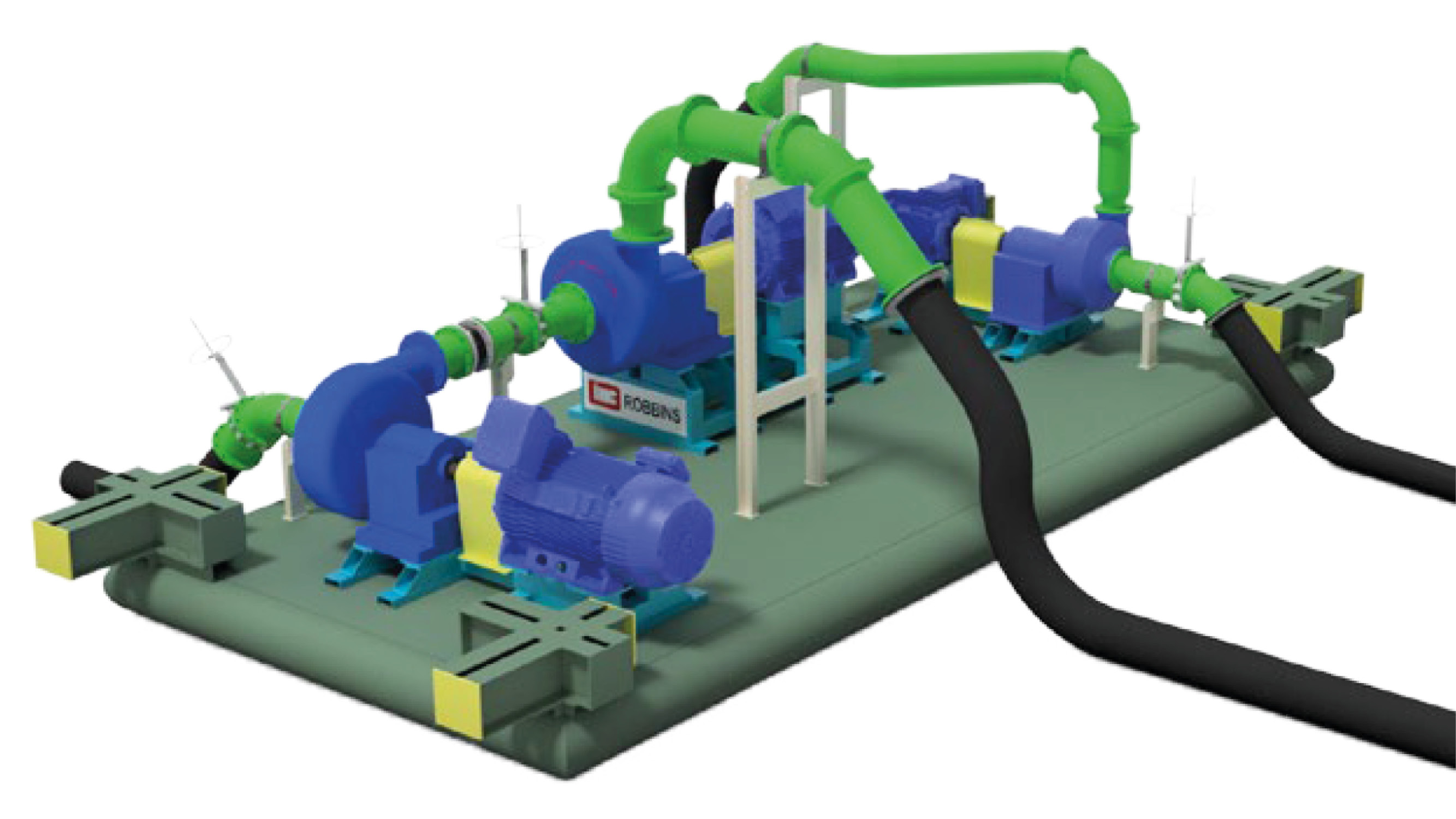 Pump skid Slurrification unit - pump skid