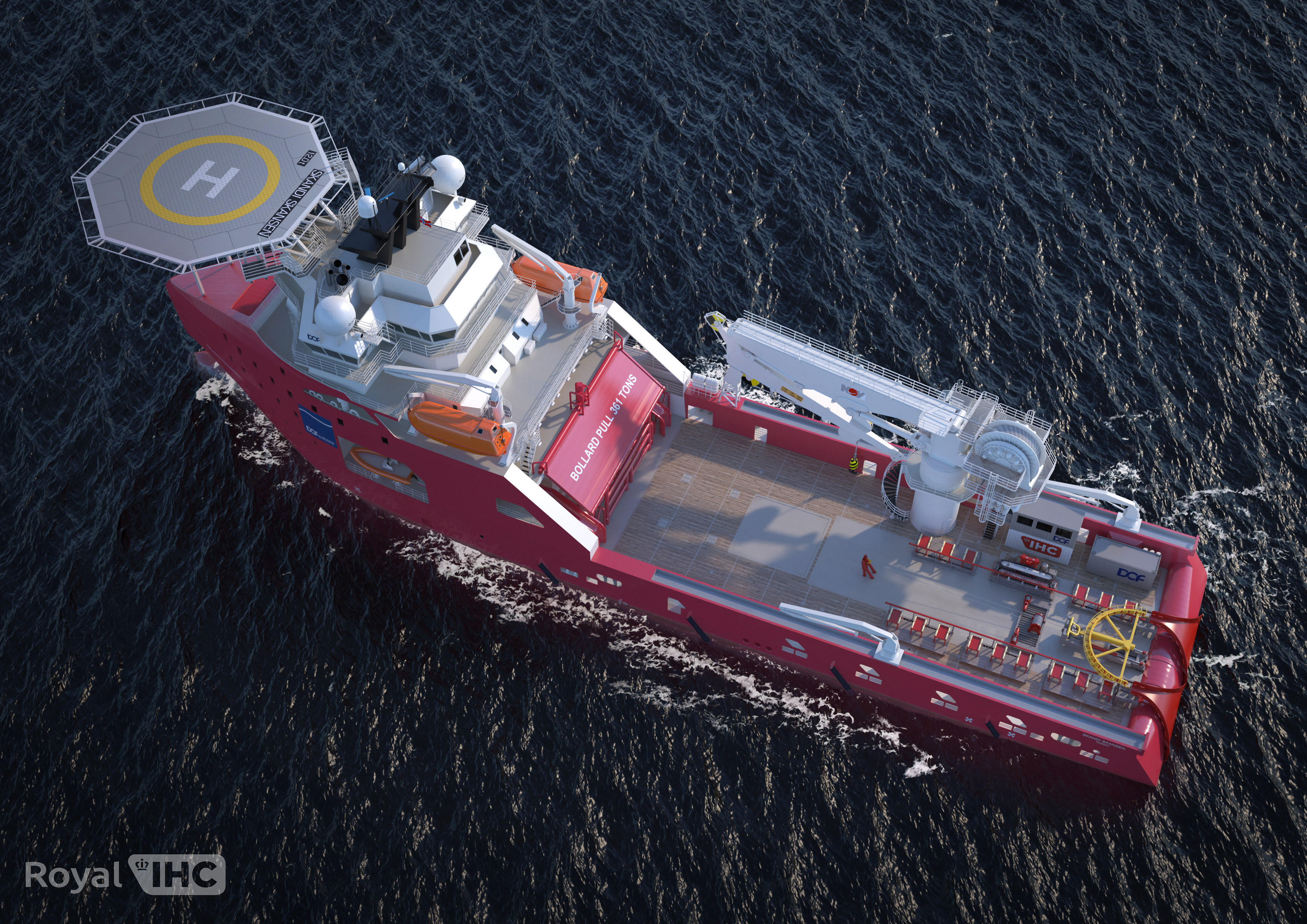 DOF cable lay equipment system from the Top
