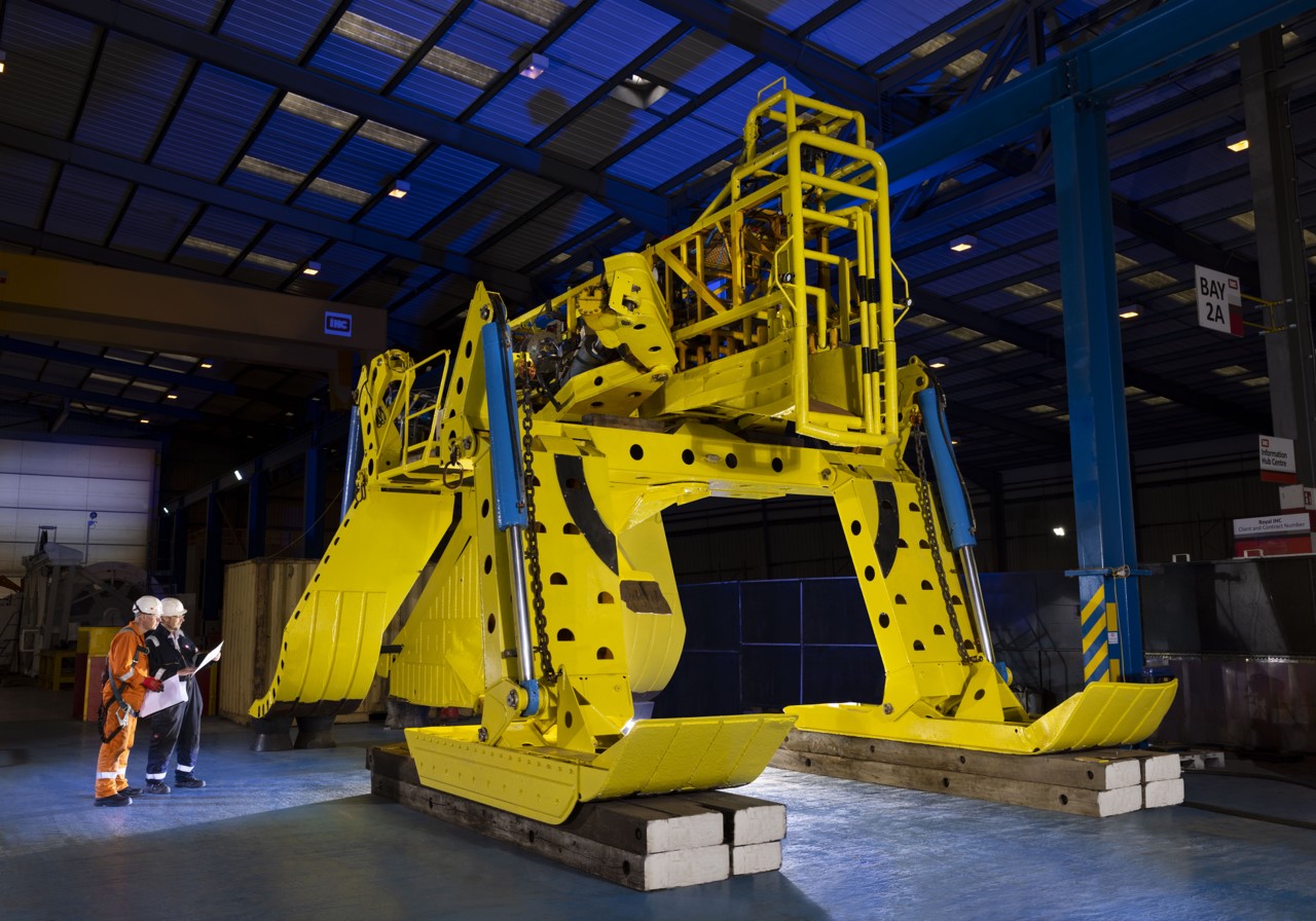 A plough at our port of Blyth facilities
