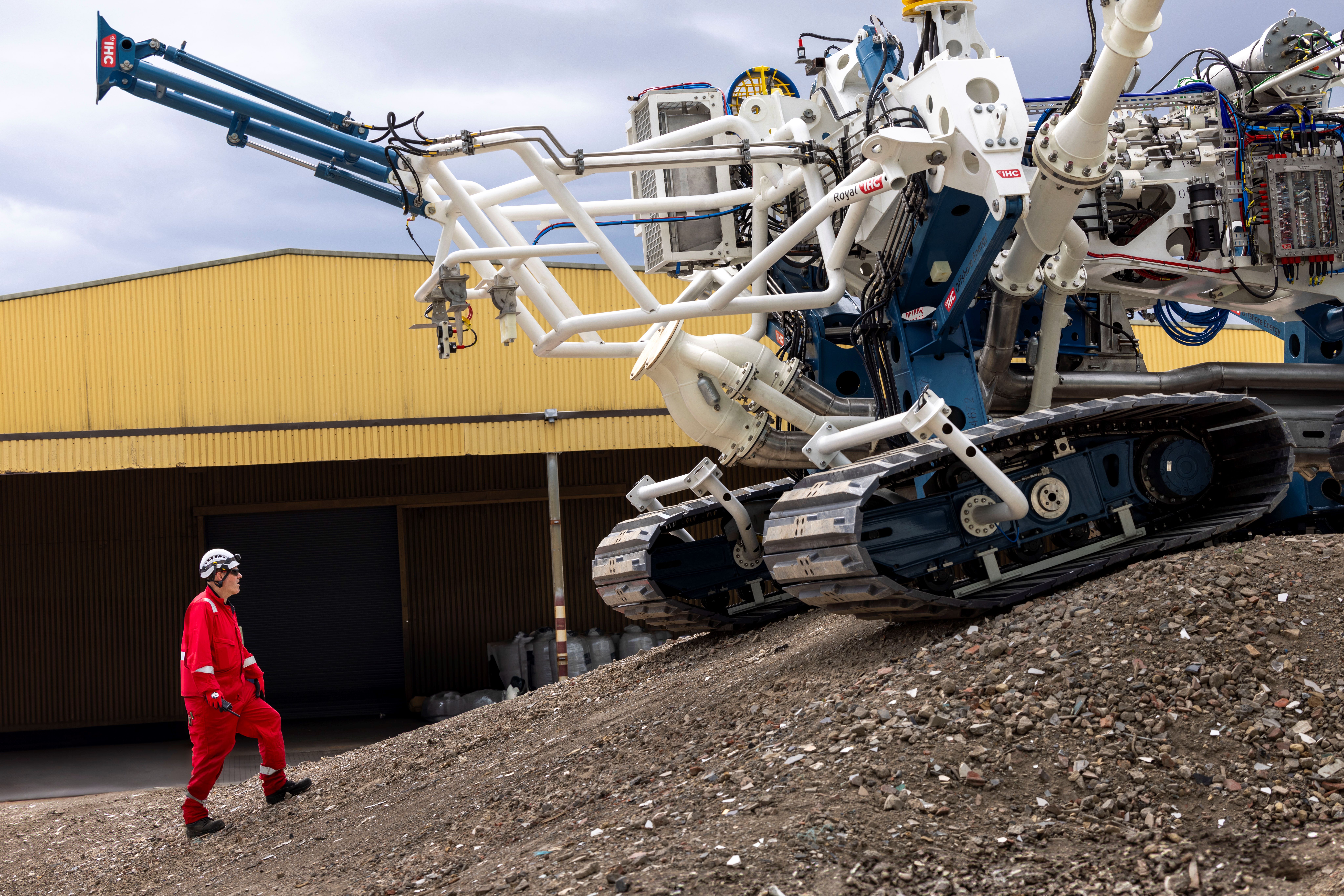 Amphibious Hi-Traq Jetter at the high ramp