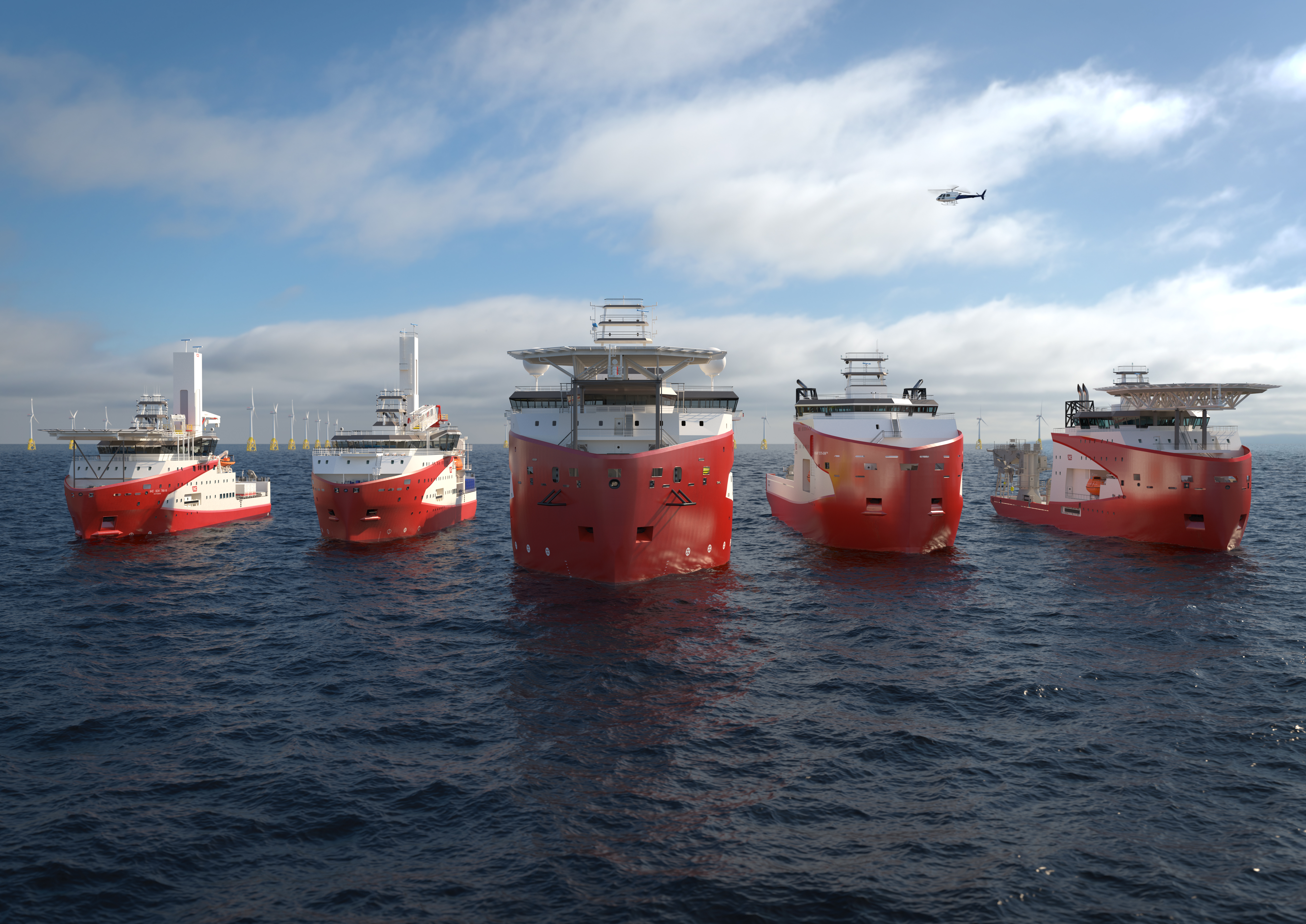 Visual of Royal IHC's Offshore Energy vessels 
