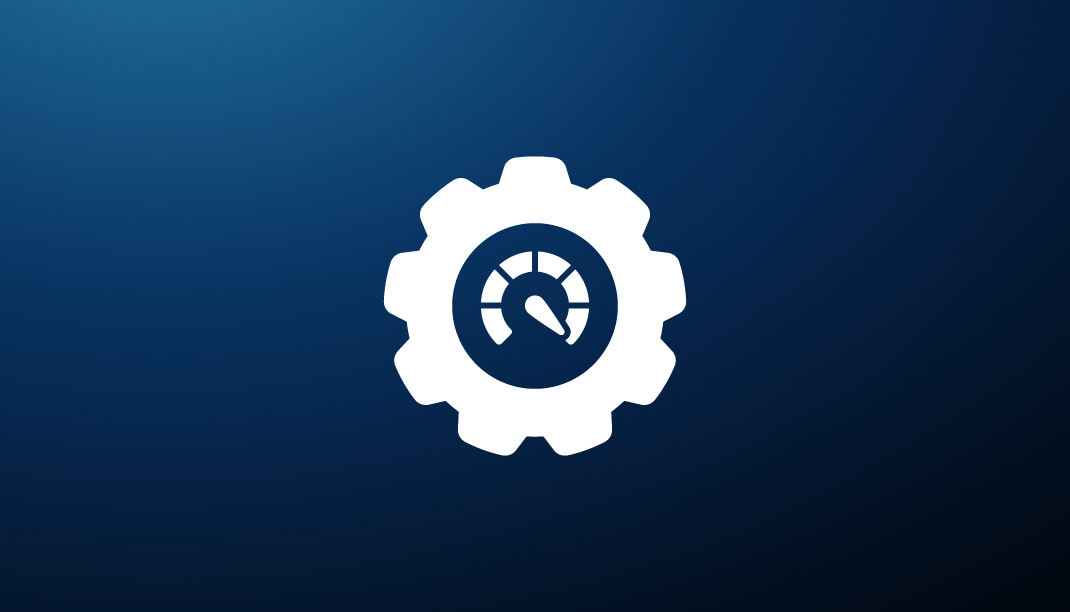 Operational efficiency icon of wheel representing operational efficiency