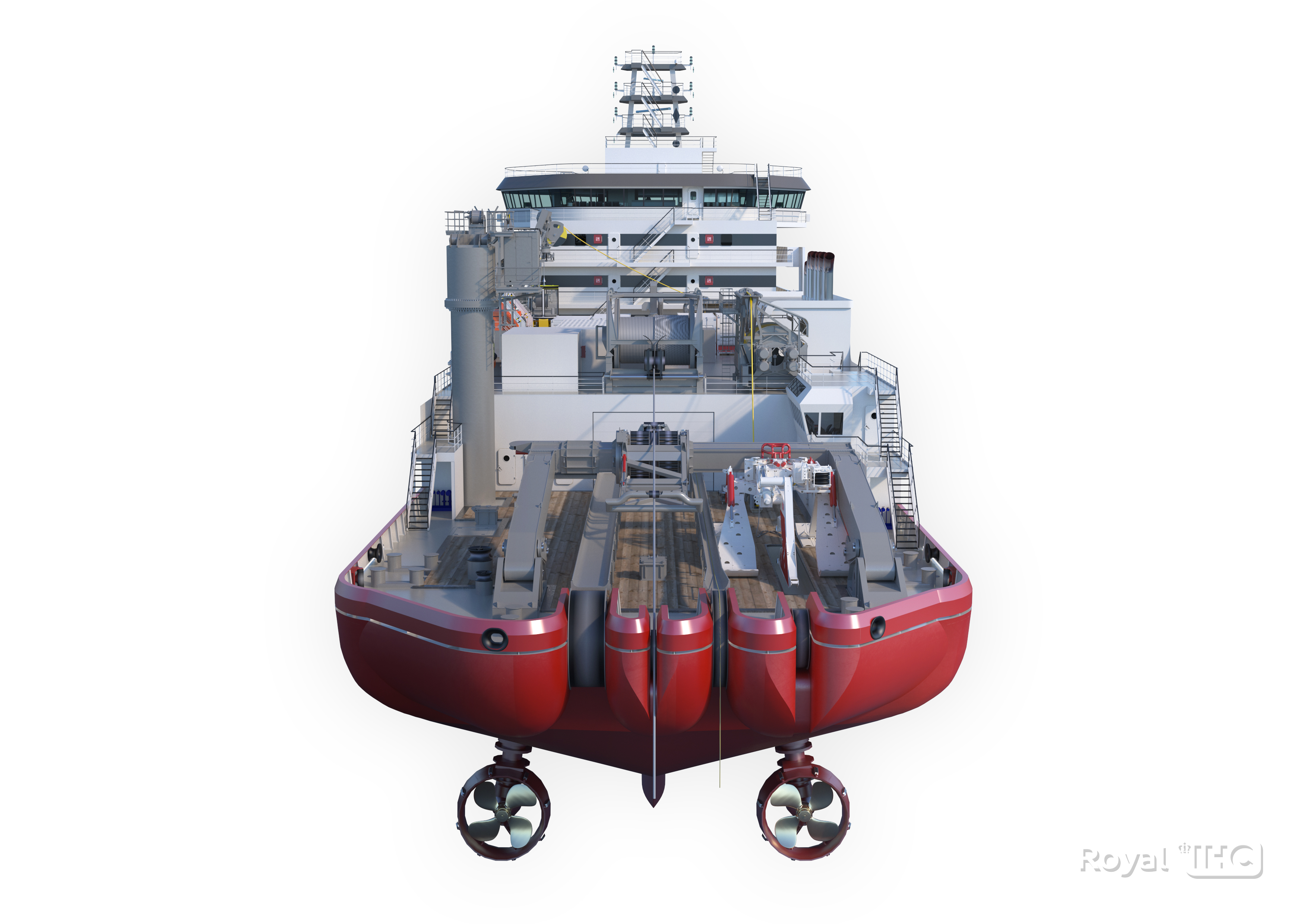 Cable lay vessel - back