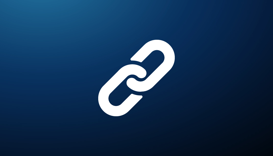 Integrated design Icon of a chain representing integration