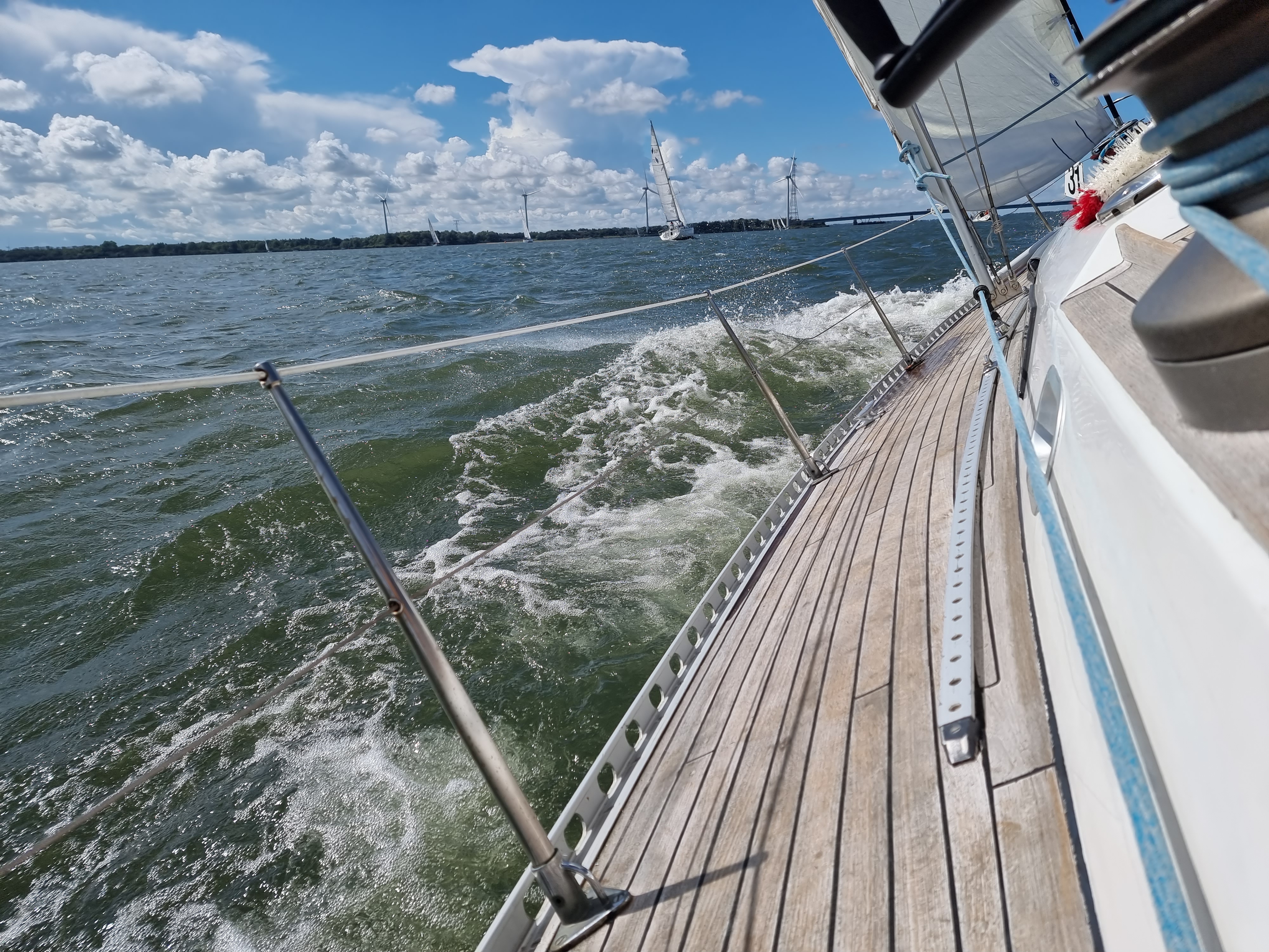 Sailing boat sailing