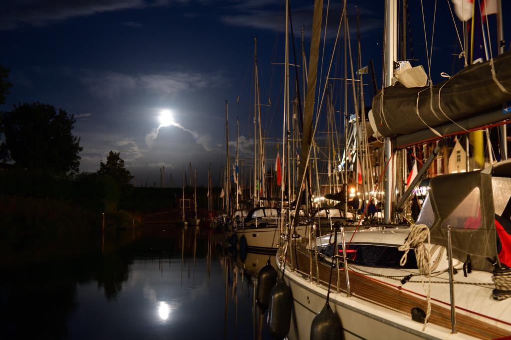 Sailing boats in marina