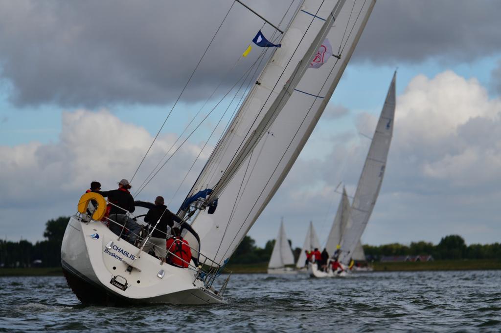 Sailing boat on water