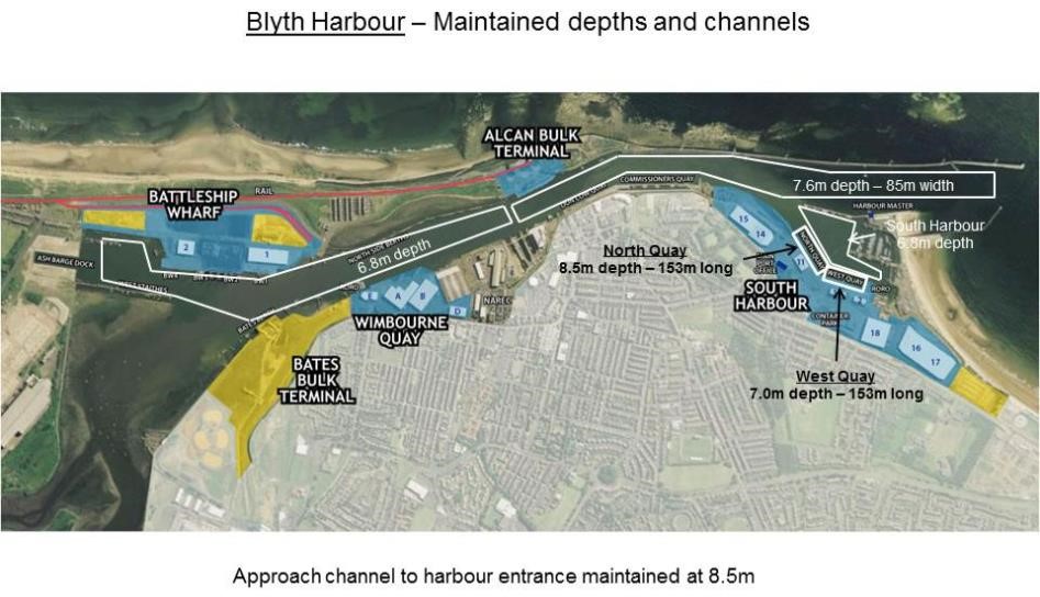 Map of the Port of Blyth