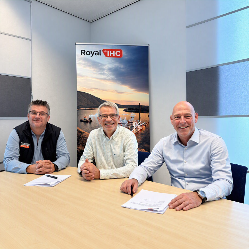 Signing of the contract between Royal IHC and Nauplius