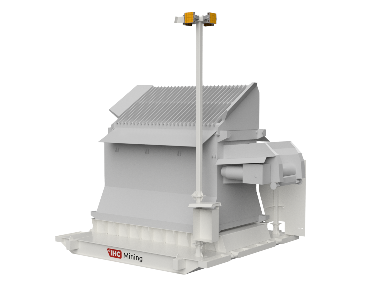 Run Of Mine (ROM) skid Slurrification unit - the ROM skid
