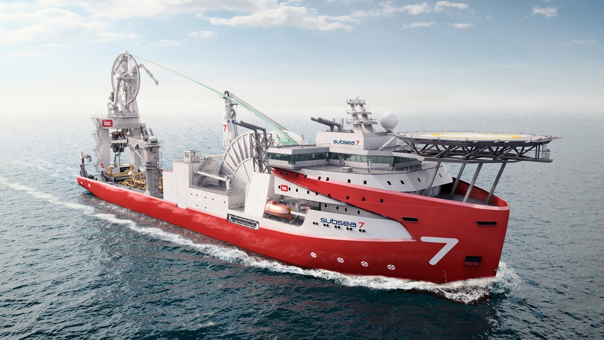 Subsea 7 reel lay vessel